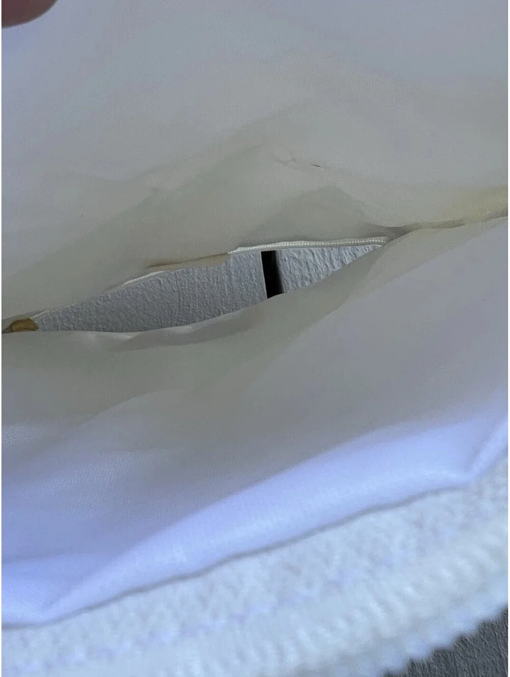 Salvatore Ferragamo Parfums white Two Side Zipper case pouch